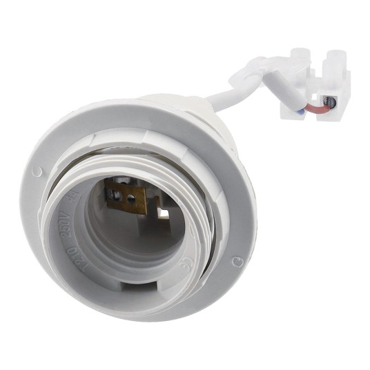 OPRAWKA E27 PLASTIKOWA Z KABLEM WHITE