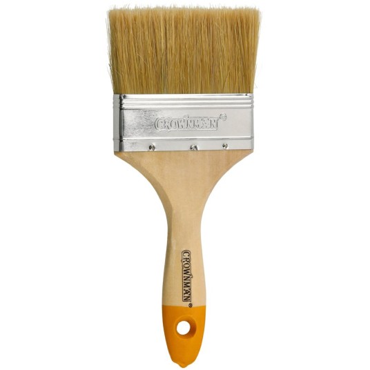 PĘDZEL MALARSKI Z DREWNIANĄ RĄCZKĄ 100MM