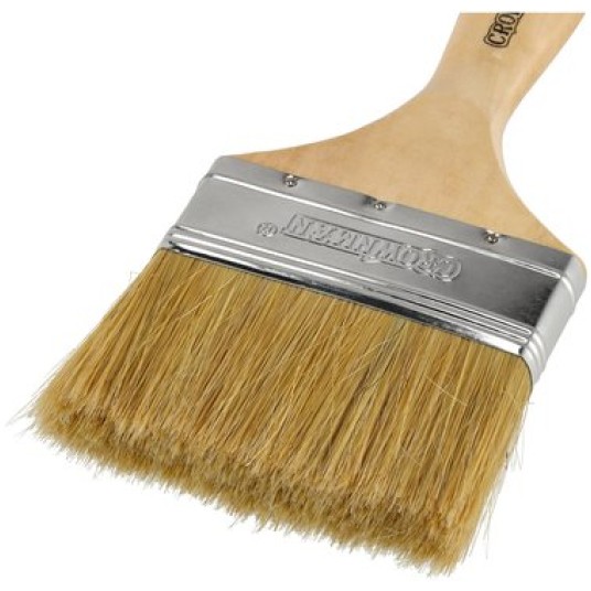 PĘDZEL MALARSKI Z DREWNIANĄ RĄCZKĄ 100MM