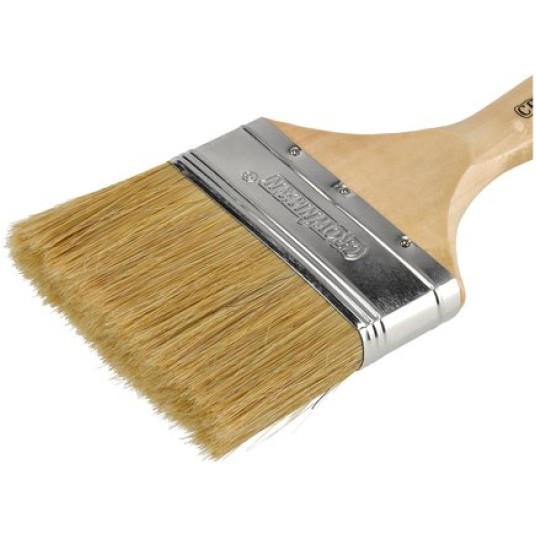 PĘDZEL MALARSKI Z DREWNIANĄ RĄCZKĄ 100MM