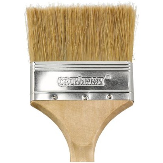 PĘDZEL MALARSKI Z DREWNIANĄ RĄCZKĄ 100MM