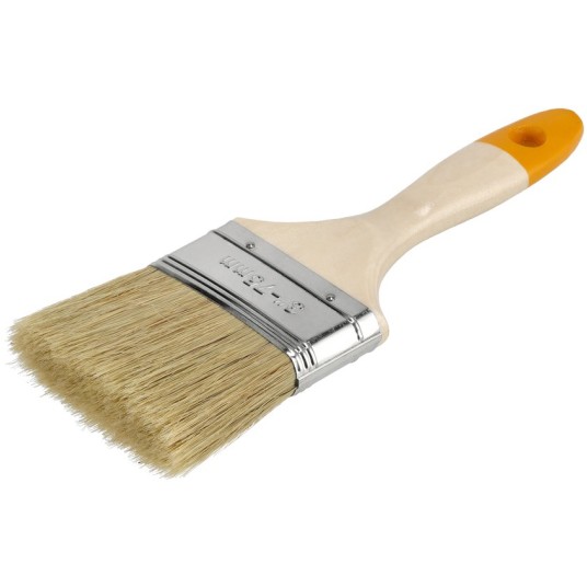 PĘDZEL MALARSKI Z DREWNIANĄ RĄCZKĄ 75MM