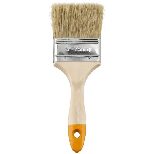 PĘDZEL MALARSKI Z DREWNIANĄ RĄCZKĄ 75MM