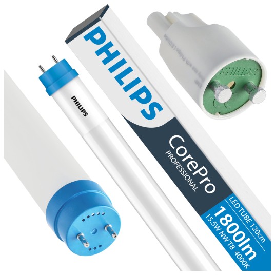 PHILIPS TUBA LED ŚWIETLÓWKA 120CM 15.5W NW T8 COREPRO