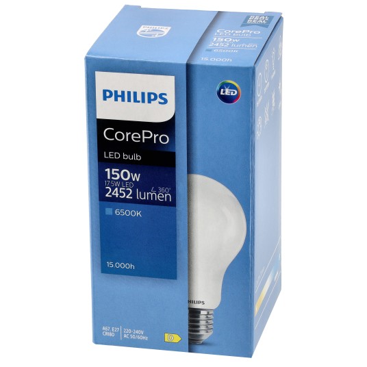PHILIPS ŻARÓWKA E27 A67 17.5-150W CW 2452LM COREPRO 6500K