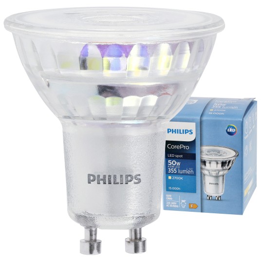 PHILIPS ŻARÓWKA GU10 4,6-50W WW 36° COREPRO 2700K