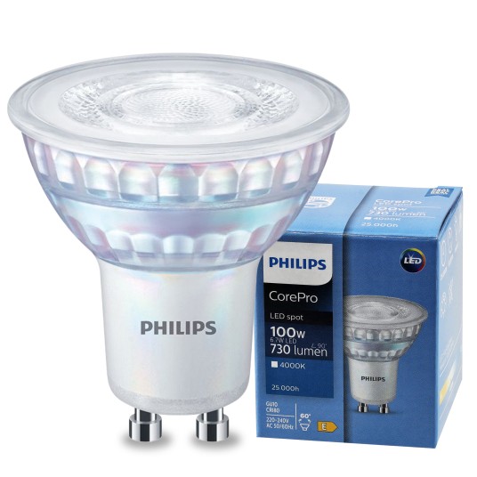 PHILIPS ŻARÓWKA GU10 6.7W 4000K NW COREPRO