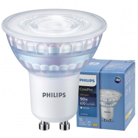 PHILIPS ŻARÓWKA GU10 6.7W 670LM 3000K WW COREPRO -zdjęcie numer 1