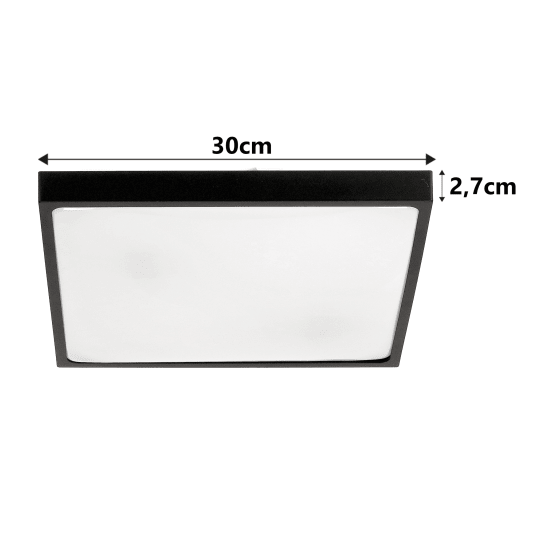 PLAFON LARI-R 2XE27 BLACK