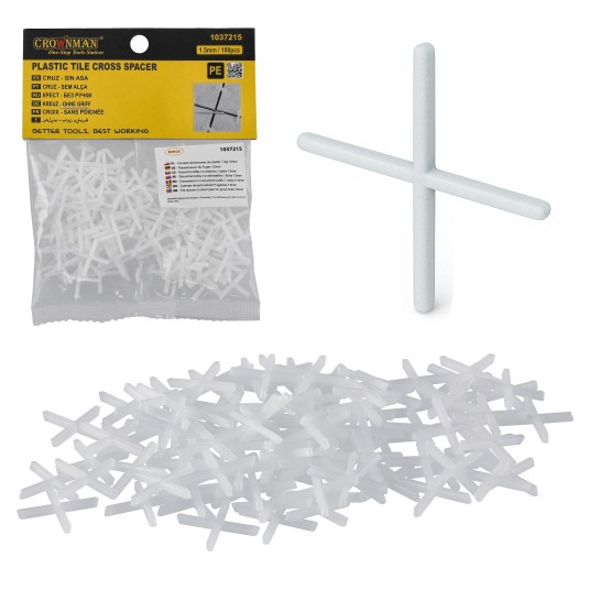 PLASTIKOWE KRZYŻYKI DYSTANSOWE DO PŁYTEK 1.5MM