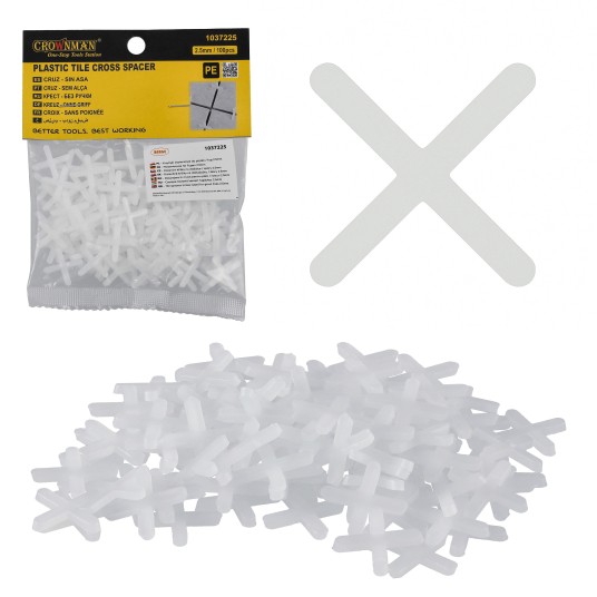 PLASTIKOWE KRZYŻYKI DYSTANSOWE DO PŁYTEK 2.5MM