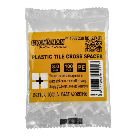 PLASTIKOWE KRZYŻYKI DYSTANSOWE DO PŁYTEK 3.0MM