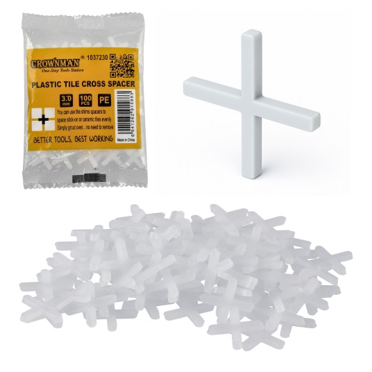 PLASTIKOWE KRZYŻYKI DYSTANSOWE DO PŁYTEK 3.0MM