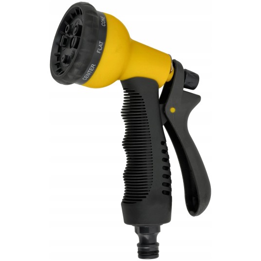 PLASTIKOWY PISTOLET ZRASZAJĄCY 8-FUNKCYJNY