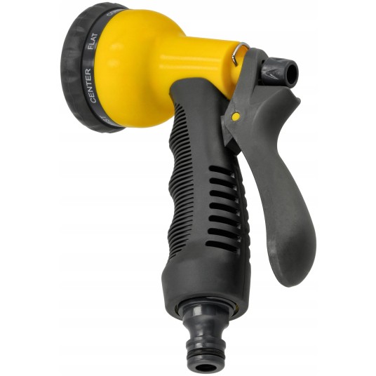 PLASTIKOWY PISTOLET ZRASZAJĄCY 8-FUNKCYJNY