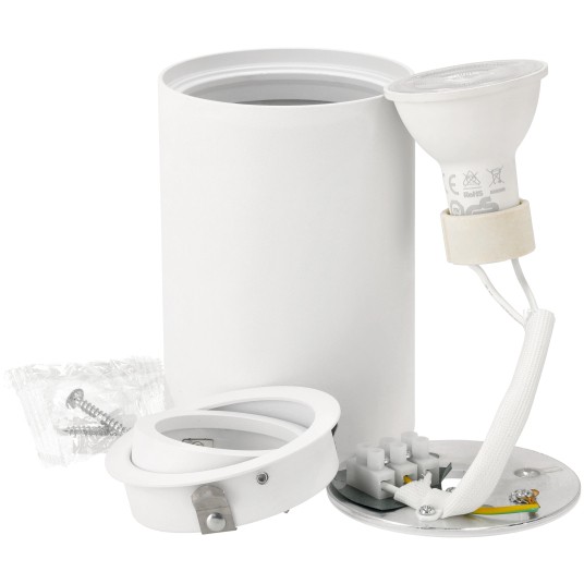 PLUTO-R GU10 RUCHOMA BIAŁA MAXI