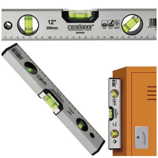 POZIOMICA ALUMINIOWA Z MAGNESEM 300MM