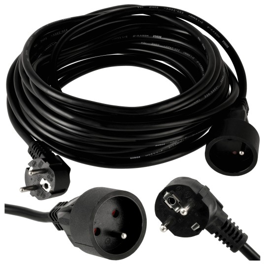 Przedłużacz 230V 10M CZARNY