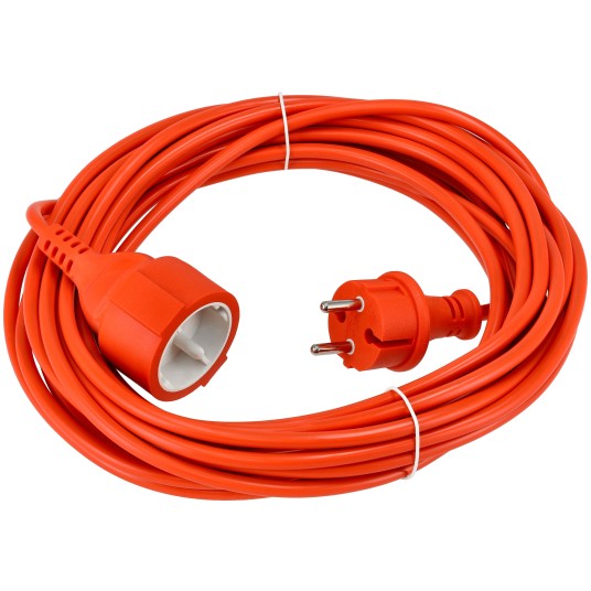 Przedłużacz 230V 10M Pomarańczowy 2x1mm2 13A 2000W