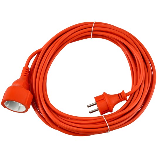 Przedłużacz 230V 10M Pomarańczowy 2x1mm2 13A 2000W