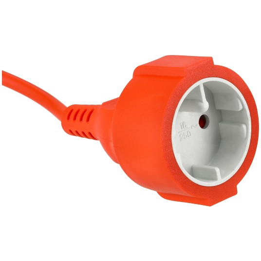 Przedłużacz 230V 15M Pomarańczowy 2x1mm2 13A 2000W