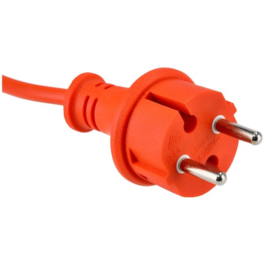 Przedłużacz 230V 15M Pomarańczowy 2x1mm2 13A 2000W