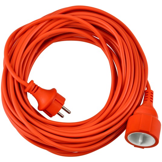 Przedłużacz 230V 15M Pomarańczowy 2x1mm2 13A 2000W