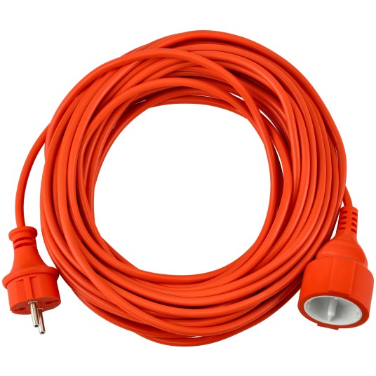 Przedłużacz 230V 15M Pomarańczowy 2x1mm2 13A 2000W