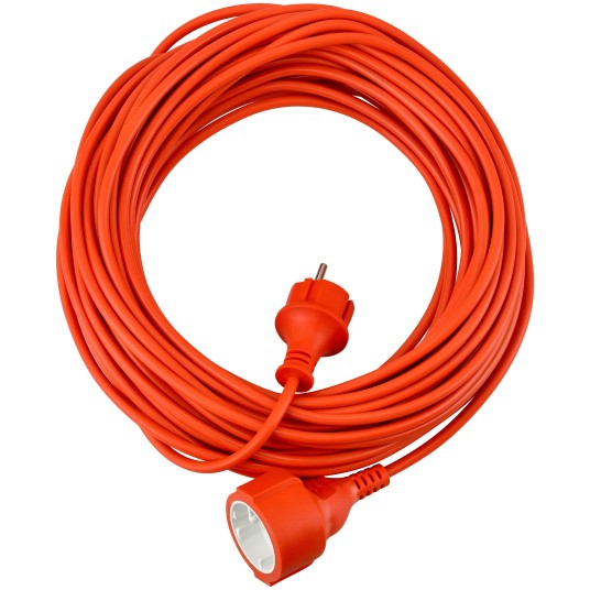 Przedłużacz 230V 20M Pomarańczowy 2x1mm2 13A 2000W