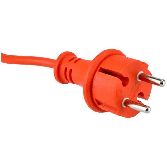 Przedłużacz 230V 20M Pomarańczowy 2x1mm2 13A 2000W