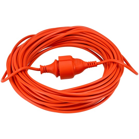 Przedłużacz 230V 20M Pomarańczowy 2x1mm2 13A 2000W