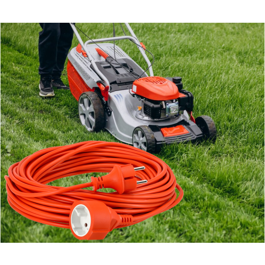 Przedłużacz 230V 20M Pomarańczowy 2x1mm2 13A 2000W