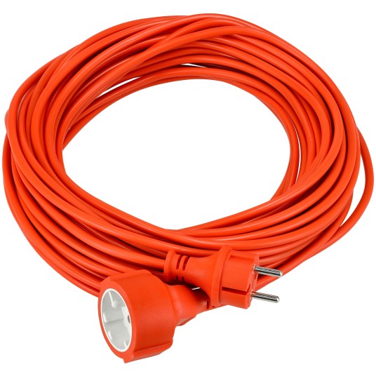 Przedłużacz 230V 20M Pomarańczowy 2x1mm2 13A 2000W