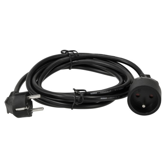 Przedłużacz 230V 3M CZARNY