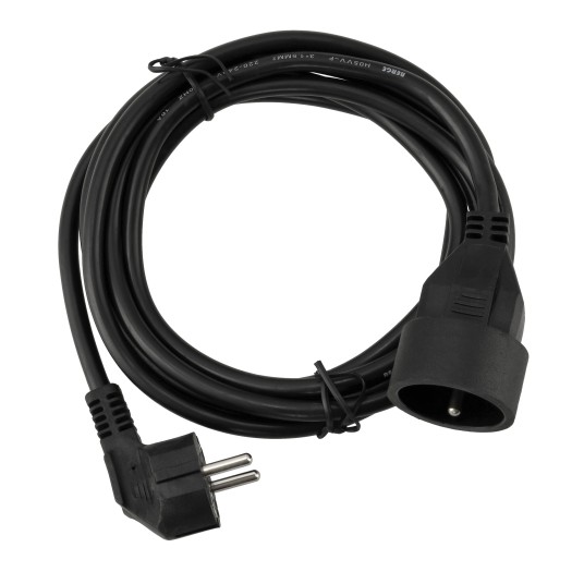 Przedłużacz 230V 3M CZARNY