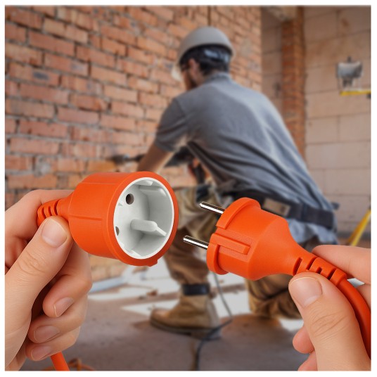 Przedłużacz 230V 40M Pomarańczowy 2x1mm2 16A 2300W