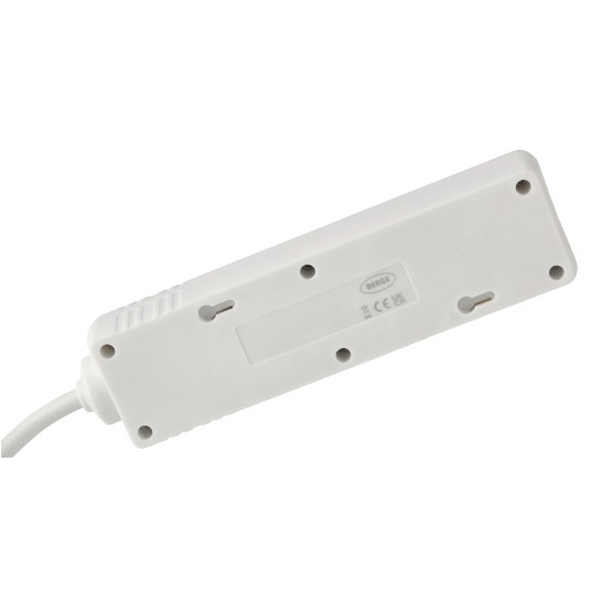 Przedłużacz 3 gniazda 1,5m z wlacznikim BIAŁY