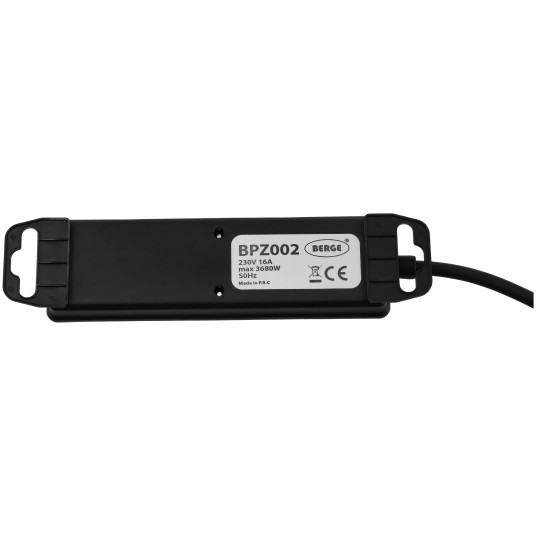 Przedłużacz z wyłącznikiem 3-gniazda 5m IP44