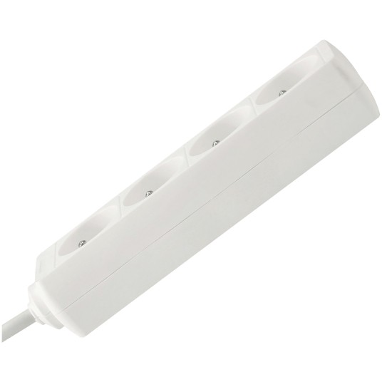 Przedłużacz zasilający 4 gniazda 1,5m BIAŁY