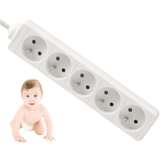 Przedłużacz zasilający 5 gniazda 3m BIAŁY