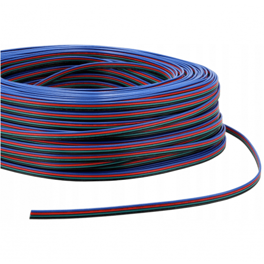 PRZEWÓD 4 ŻYŁOWY DO TAŚM RGB -zdjęcie numer 2