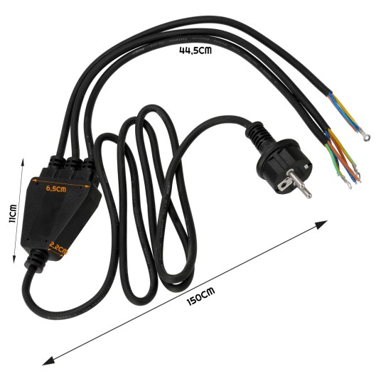 PRZEWÓD ZASILAJĄCY DO NAŚWIETLACZY 2M 1-3