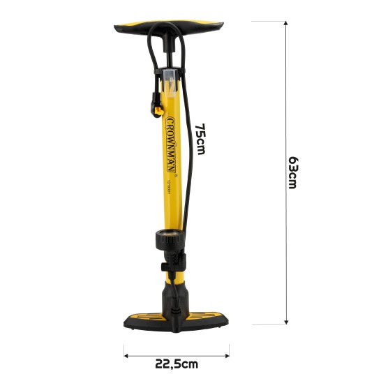 RĘCZNA POMPKA Z MANOMETREM