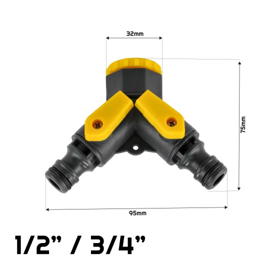 ROZDZIELACZ PODWÓJNY 1/2-3/4