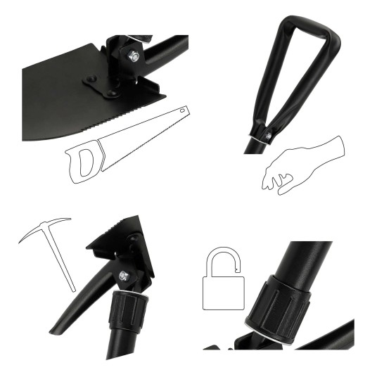 SAPERKA SKŁADANA Z PIŁĄ I KILOFEM