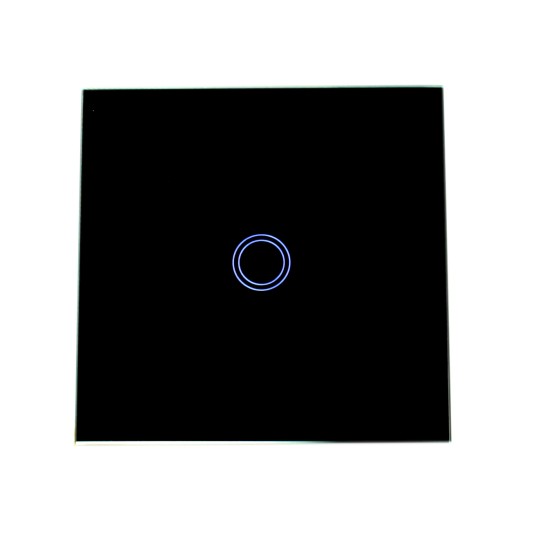 SHATI WŁĄCZNIK DOTYKOWY POJEDYNCZY CZARNY