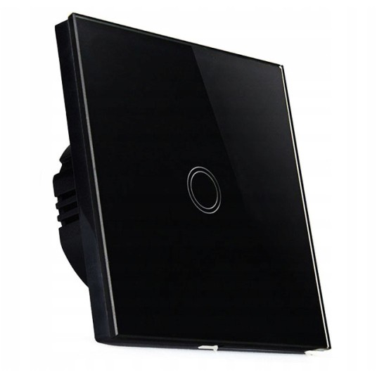 SHATI WŁĄCZNIK DOTYKOWY POJEDYNCZY CZARNY