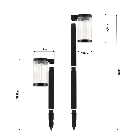 SŁUPEK SOLARNY PAXI IP65