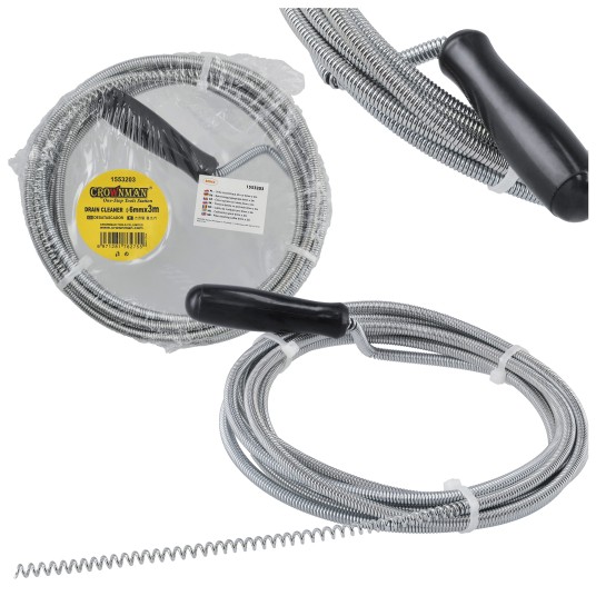 SPIRALA DO PRZEPYCHANIA RUR KANALIZACYJNYCH 6MMX3M