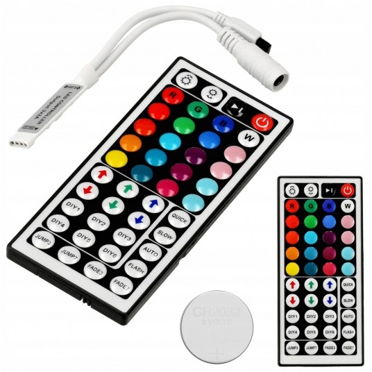 STEROWNIK LED DO TAŚM RGB IR44 6A DC5-24V 72W/144W -zdjęcie numer 1